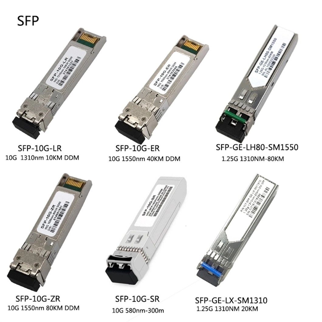 20km 100Mbps 1.25g 10g SFP Module Optical Transceiver