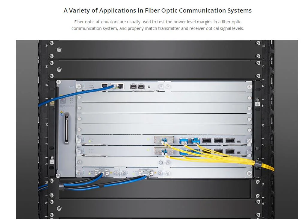 Customized Mu Fixed Fiber Optic Attenuator, Sm, Male-Female, 1~30dB Optional