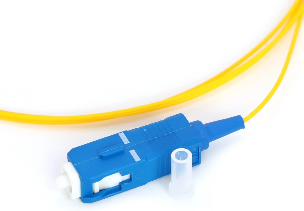 FTTH Drop Cable Fiber Optic Pigtail Sc APC Single Mode Pre-Connectorized G652D G657A Fiber Optic Pigtail 1m Length Sc APC G657A1 0.9mm