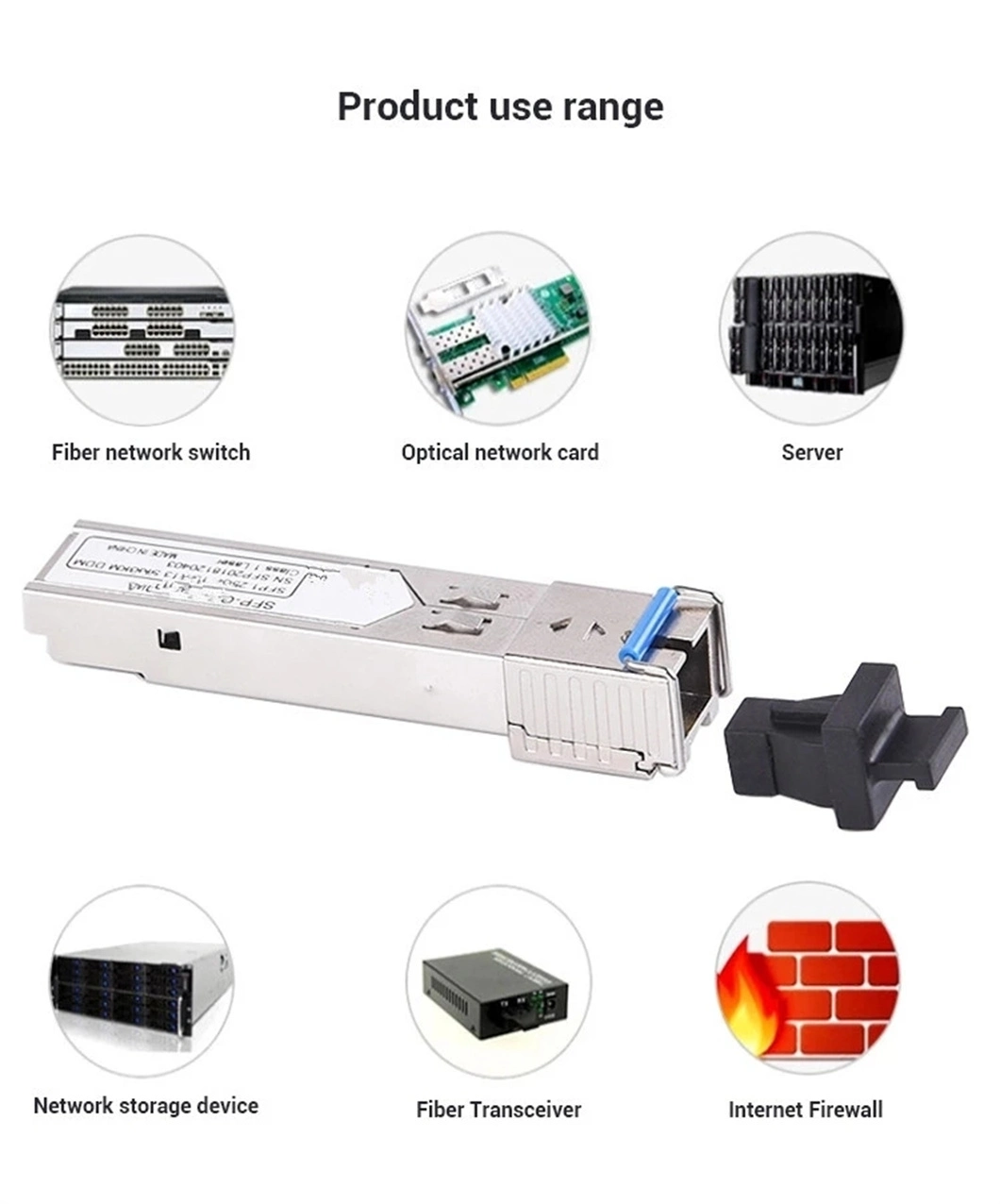 20km 100Mbps 1.25g 10g SFP Module Optical Transceiver