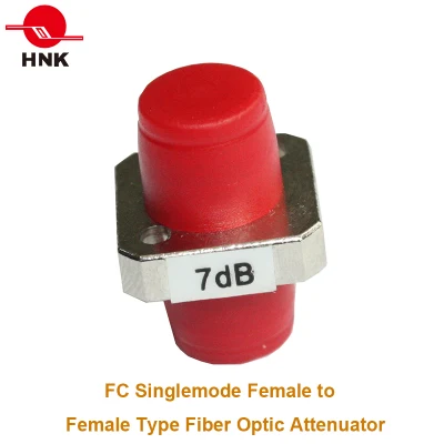 FC/PC Singlemode Female to Female Fix Fiber Optic Attenuator