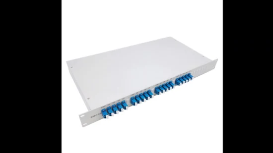 1u 1X2 19-Inch Rack Mount Fiber Optic Splitter Patch Panel