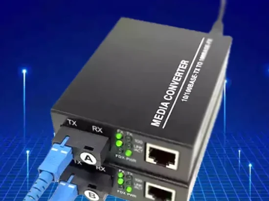 SFP Media Converter 10/100/1000 Base Media Converter Fiber Optic Media Converter 10/100/10/1000