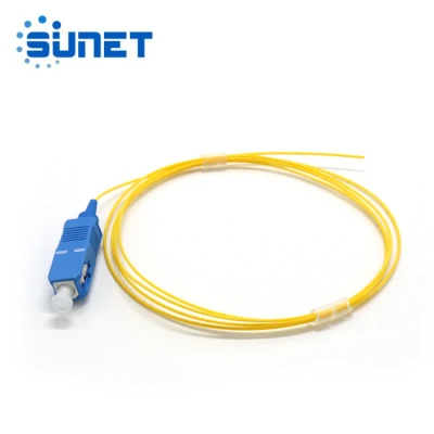 Free Sample Yellow Tight Buffer Sc/Upc Fiber Optic Pigtail