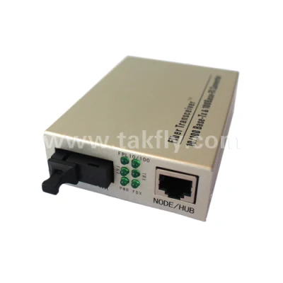 10/100m 1 Fiber 1 Port RJ45 Fiber Optic Media Converter