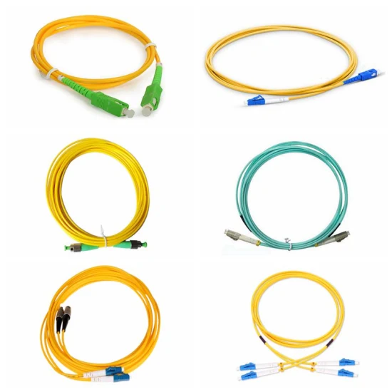 Optical Fiber Patchcord LC Sc FC St Upc APC Single Mode Simplex Duplex Optic Patch Cord